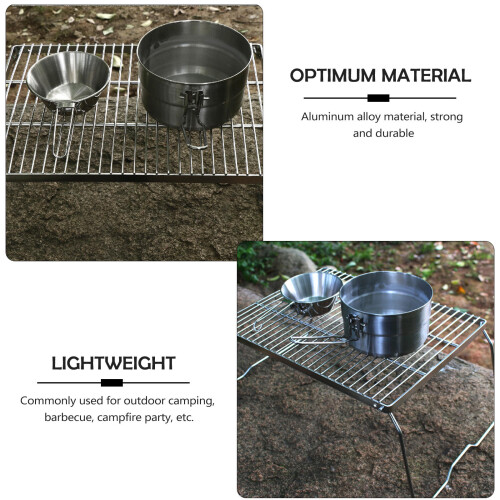 plegable de inoxidable para camping y barbacoa 1