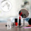 8 frascos recargables pequeños con brocha para esmalte y 10