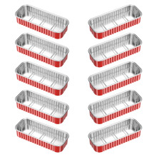 10 Pièces Boîtes Aluminium Portable Pour Aliments Bbq