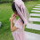 voile double couche pince et baguette rose violet 7