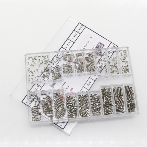 vis miniatures en verre argentées pour ordinateur portable 1