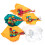 5 paquets papier confettis pour décoration 6