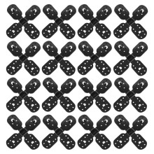 50 Pcs Backyard Net Clip Film For Sunshade With Clamps Black