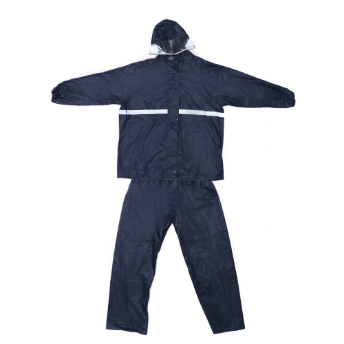 Waterproof Mens Rain Pants With Reflective Dark Blue 1 Set