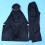 Waterproof Mens Rain Pants With Reflective Dark Blue 1 Set 9
