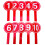 10Pièces Panneaux De Score Multiusage Mousse Rouge Manuels Simples 1