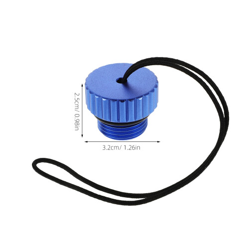 Mlins Water Hose Oxygen Bottle Dust Plug 3.20x3.20x2.50cm Blue 1