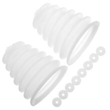 2 Pcs Dustproof Cover Silicone Bowl Drills Collector Home Hammer