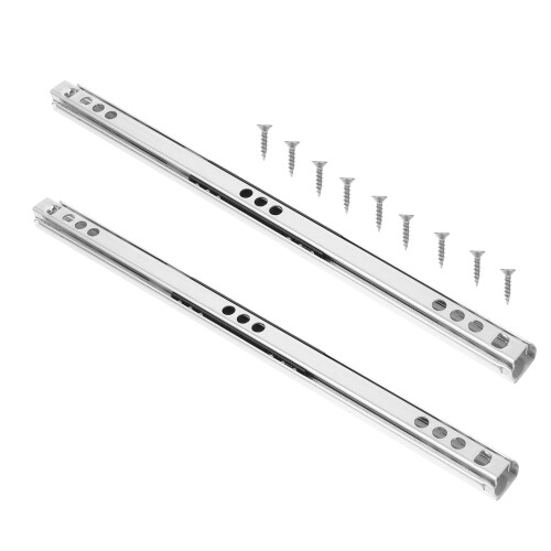 2 Pcs Slide Rail Drawer Slides Heavy Duty Sliding Hardware