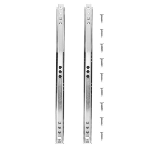 2 Pcs Slide Rail Drawer Slides Heavy Duty Sliding Hardware 1