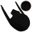 Adjustable Size Hard Hat Liner Polycarbonate Plastic Black 1pcs 11