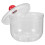 Clear Candy Jar With Lid Cotton Ball Cookie Container 900ml 11