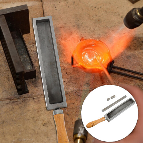8 silver casting mold with 2 steel bars 2