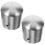 2 Pcs Railing Project Accessories Stainless Handrail End Caps 4