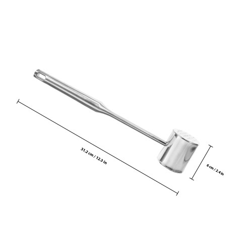 Silver Meat Pounder Tenderizer Hammer Kitchen Tool For 1