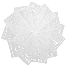 Yuangui Alphabet Number Stencils For Diy Crafts, 12pcs