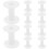 10pcs Compact Thread Storage H-Shape White Sewing Bobbins 1