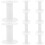 10pcs Compact Thread Storage H-Shape White Sewing Bobbins 2