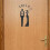 segnaposto unisex in acrilico per bagno, casa e 5