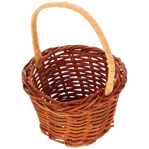 Mini Picking Basket Mini Woven Basket Rattan For Use 1set 1
