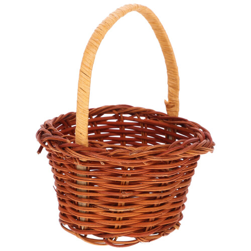 Mini Picking Basket Mini Woven Basket Rattan For Use 1set 2