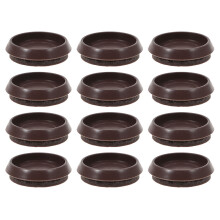 12pcs Fixed Caster Cup Furniture Chair Felt Floor Mat