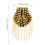 piastra con borchie nappina e distintivo coppia oro 2