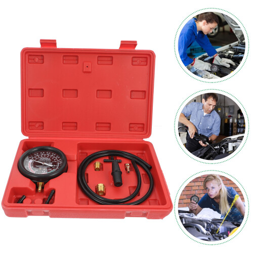 set strumento manutenzione auto con manometro pressione 1