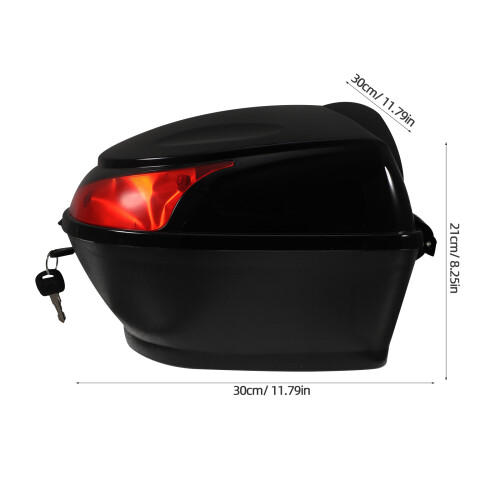 borsa posteriore per scooter con custodia nera 1