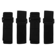 10 pezzi cinghie elastiche in nylon con chiusura a gancio