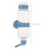 abbeveratore 473 ml per conigli con 7