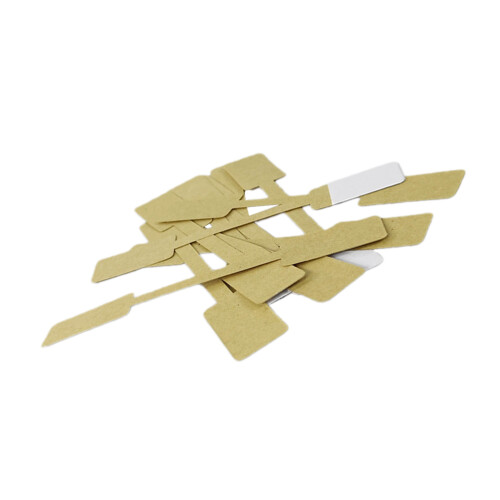 100 etichette quadrate 6 cm in kraft per gioielli e 1