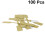 100 etichette quadrate 6 cm in kraft per gioielli e 11