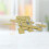100 etichette quadrate 6 cm in kraft per gioielli e 8