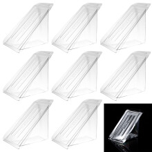 50 pezzi scatole per panini in plastica trasparente forma triangolo