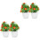 4 pezzi albero da artificiale in vaso, bonsai decorativo 5