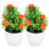 4 pezzi albero da artificiale in vaso, bonsai decorativo 3