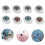 100 pezzi occhio simulato decorativo 5