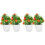 4 pezzi albero da artificiale in vaso, bonsai decorativo 4