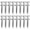 Aerator da 26 pezzi con punte in metallo, spike per scarpe 4