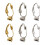 6 pezzi clip per con vite, fermagli senza 2