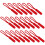 20 tirazip in per cerniere, borse e valigie (rosso) 1
