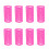 set 8 pezzi doppio in media rosa 5