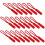 20 tirazip in per cerniere, borse e valigie (rosso) 5