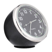 Auto klok quartz lichtgevend voor voertuig gemonteerd mini (zwart)