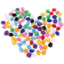 100 20 mm gekleurde pompons speelgoed en knutselen