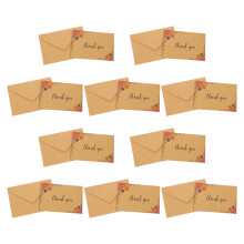 10 kraft dankjewel kaart vintage memo multifunctioneel