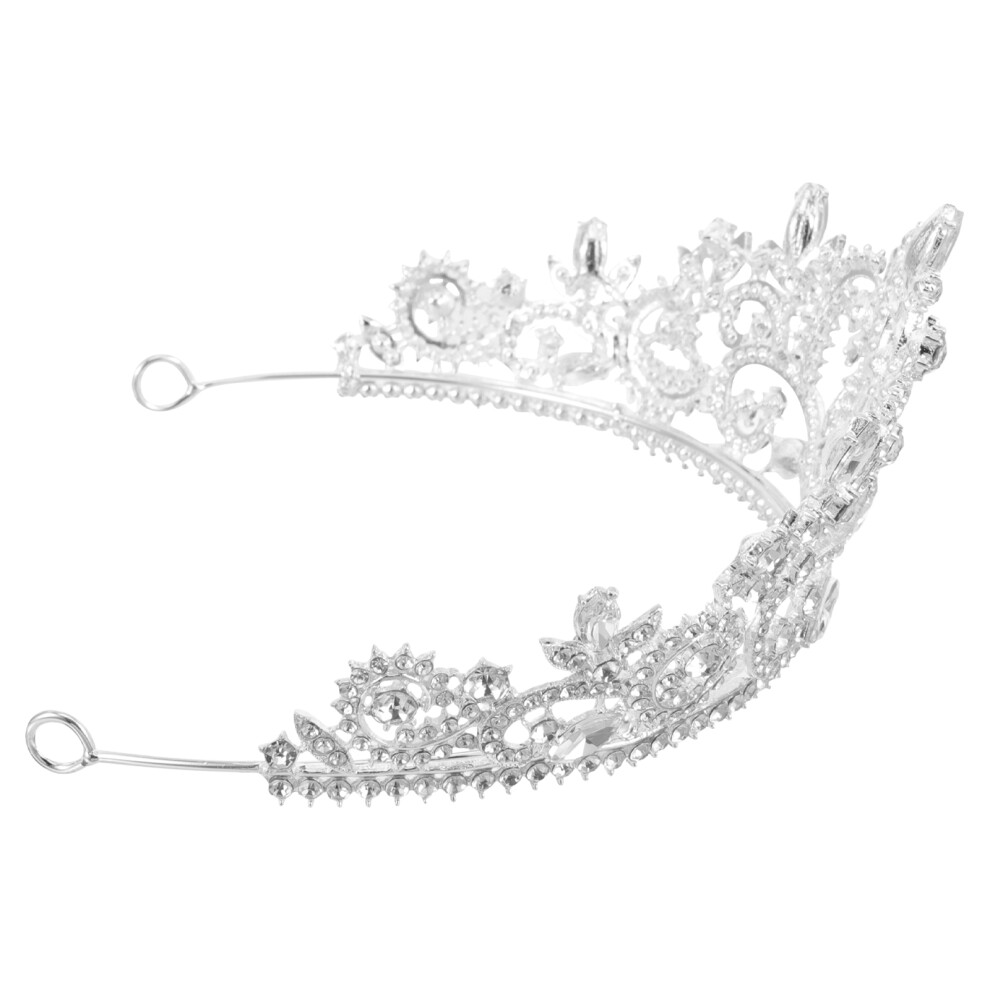 1 Szt. Opaska Z KryształAmi W KształCie Korony Dla Panny MłOdej-image