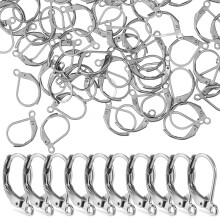 100St Roestvrijstalen Oorhaakjes Leverback Voor Sieraden