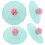 4 tampas silicone para rosa, à de vazamentos 8